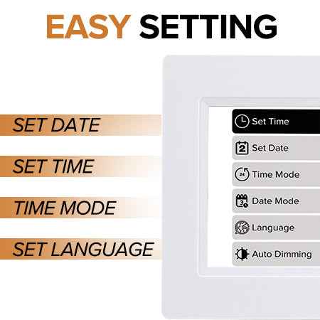 Eldertech large display digital alarm clock showing time, designed for seniors with easy-to-read screen and clear numerals.