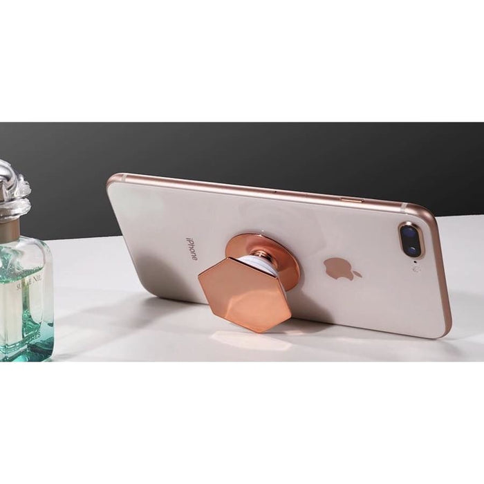 Glossy expanding finger grip by 9eight5, a phone and tablet accessory with a sleek, adjustable design for secure handling.