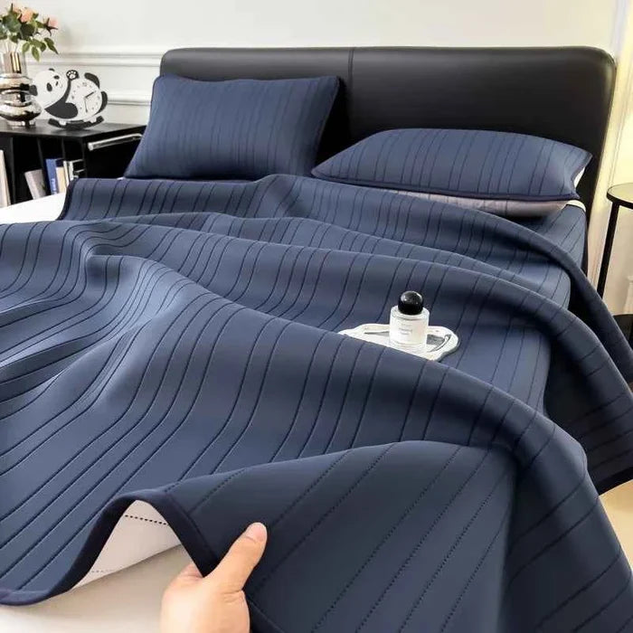 Cooling ice silk mattress pad by ShopHub NZ, designed for ultimate comfort and temperature regulation on summer nights.