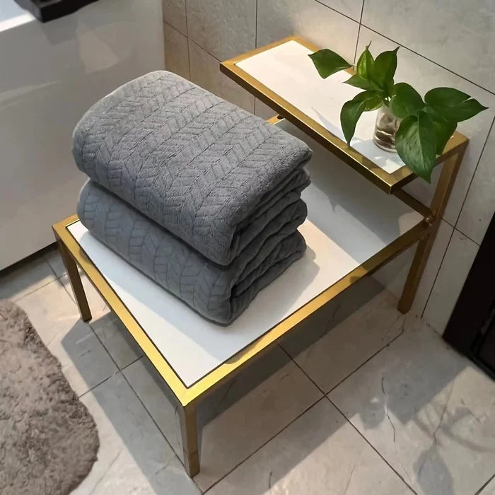 Extra large bath towel from ShopHub NZ, 27x55 inch, soft and absorbent cotton towel for luxurious bath and beach use.