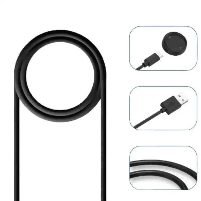 Habicare magnetic fast charger cable for Amazfit BIP 6 TWS smartwatch, designed for quick and secure charging.