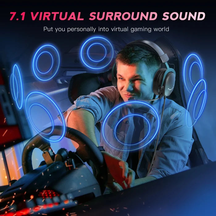 FIFINE Gaming Audio Studio Recording Set with microphone and headphones, ideal for streaming and podcasting.