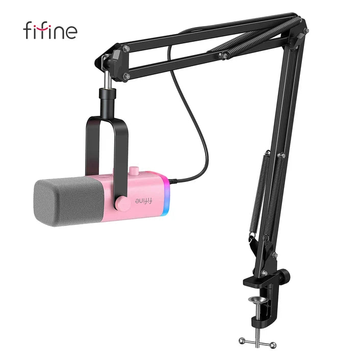 ShopHub NZ FIFINE gaming dynamic microphone kit with professional microphone, stand, and accessories for high-quality sound.