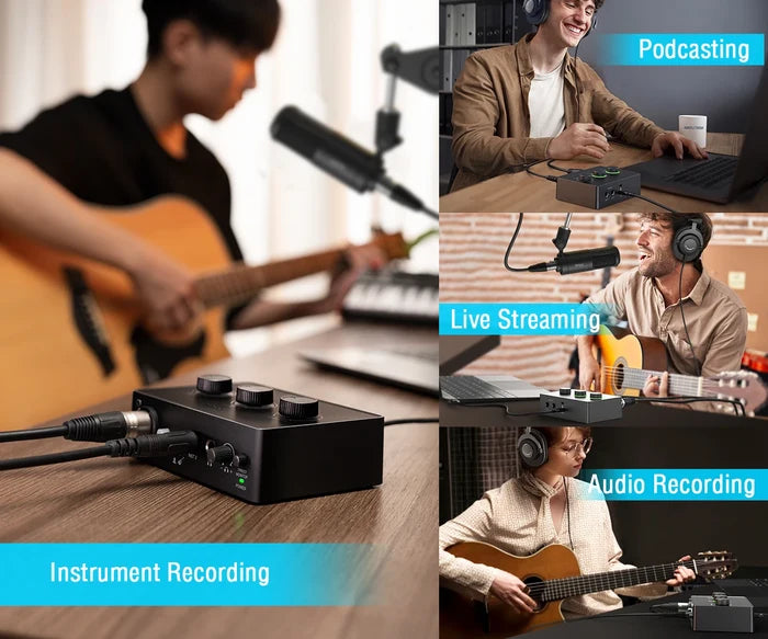 FIFINE KS6 Podcast Kit with microphone, mixer, and accessories for studio-quality audio recording.