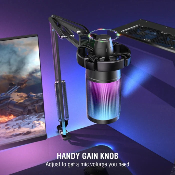 ShopHub NZ FIFINE USB gaming microphone kit with adjustable stand and condenser microphone for clear streaming sound.