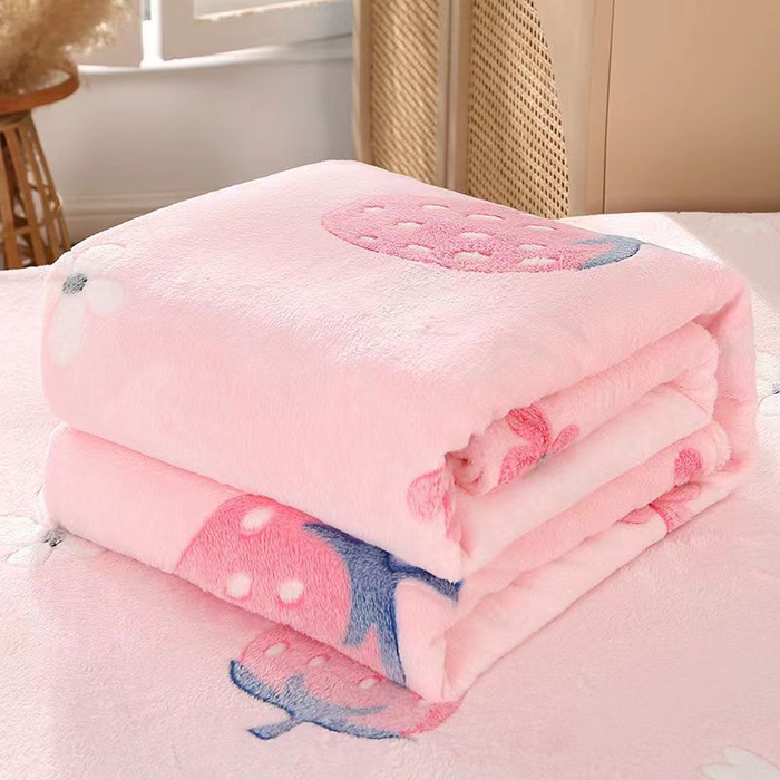 Soft plush fleece blanket from dealonline.co.nz, cozy and warm for winter, measuring 200cm in length.