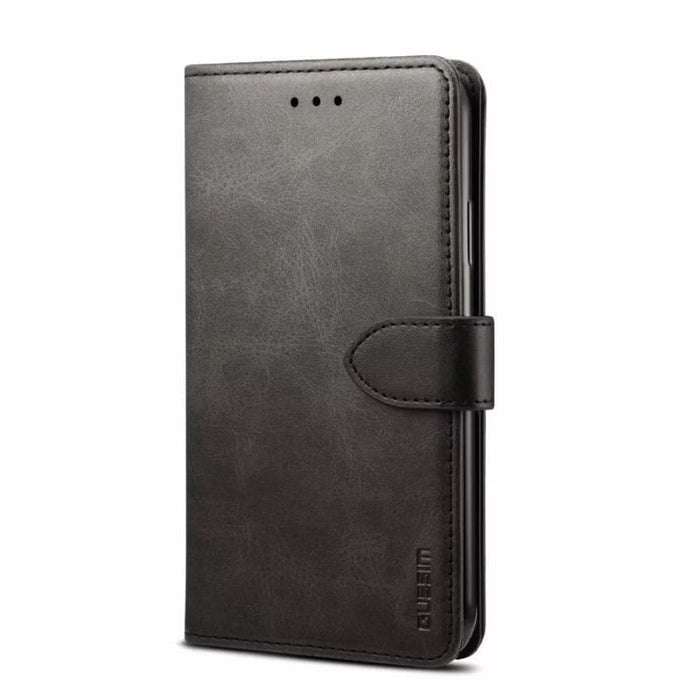 9eight5 flip case for iPhone 13 Pro Max 6.7-inch, black protective phone case with card slots and sleek design.
