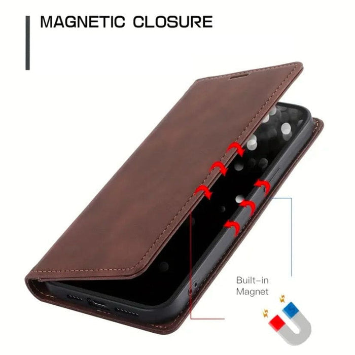 9eight5 flip case for iPhone 16 Pro Max 6.7-inch in three colors, shown with front cover and sleek design.