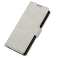 Habicare 9eight5 flip leather phone case for Samsung Galaxy Z Fold7 in two colours, featuring a sleek, protective design.