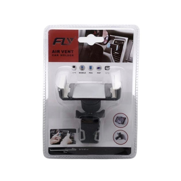 9eight5 Fly Phone Holder attached to a desk, adjustable phone and tablet stand with a sleek design for hands-free viewing.