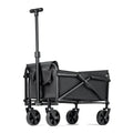 Heavy-duty Habicare foldable portable camping and utility cart with stainless steel construction, ideal for outdoor and utility use.