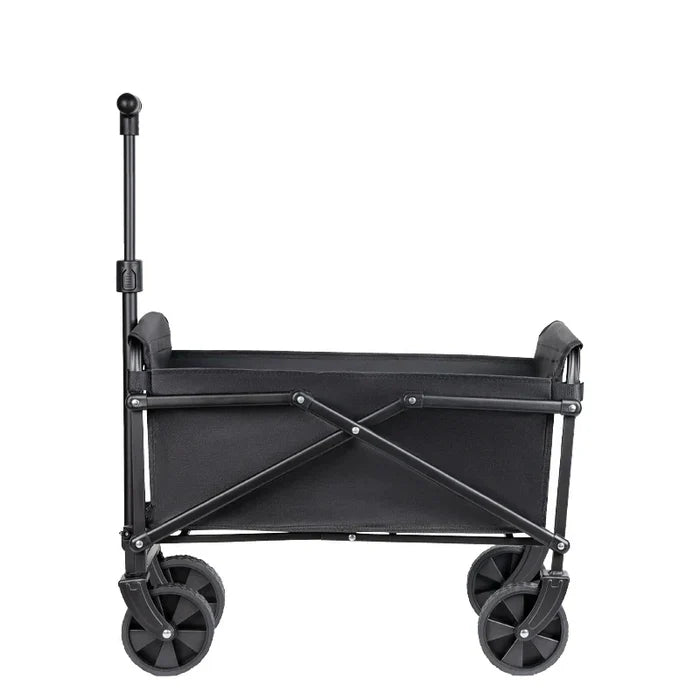 Heavy-duty Habicare SS foldable portable camping and utility cart with handles, sturdy design, ideal for outdoor and utility use.