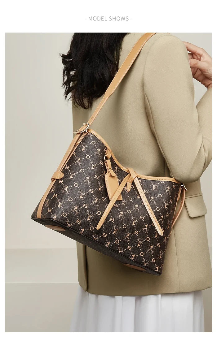 FOXER Women Tote Shoulder Bag Fashion Signature Lady Handbag Purse Chrismas Gift