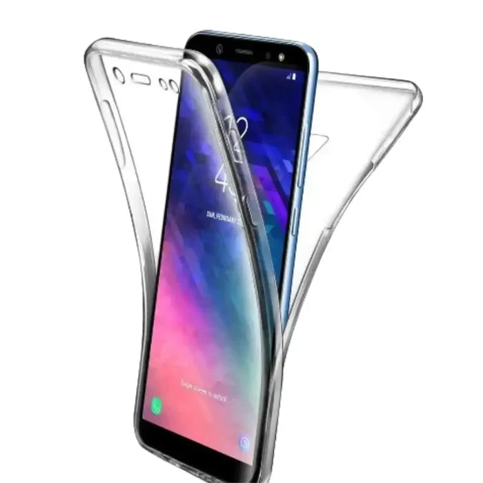 Habicare 9eight5 front and back protection case for Samsung Galaxy series, showing the durable design and precise cutouts.
