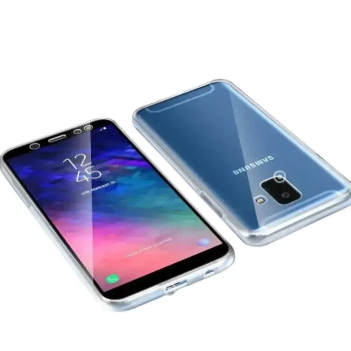 Habicare 9eight5 front and back protection case for Samsung Galaxy Series, showcasing durable design and precise cutouts.