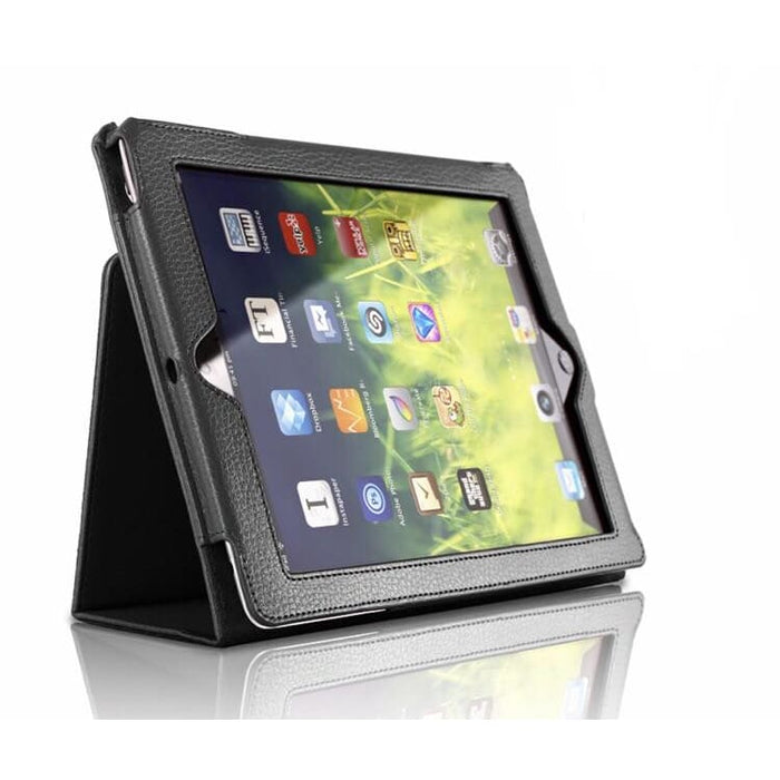 Black synthetic full-body cover for iPad 2, 3, and 4, 9.7-inch tablet accessory from 9eight5.