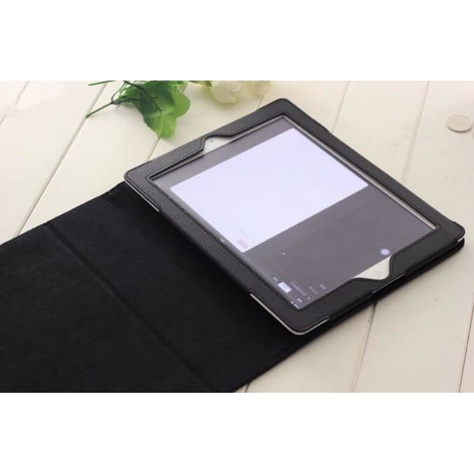 Black synthetic full-body cover for iPad 2, 3, and 4, 9.7-inch tablet accessory from 9eight5.