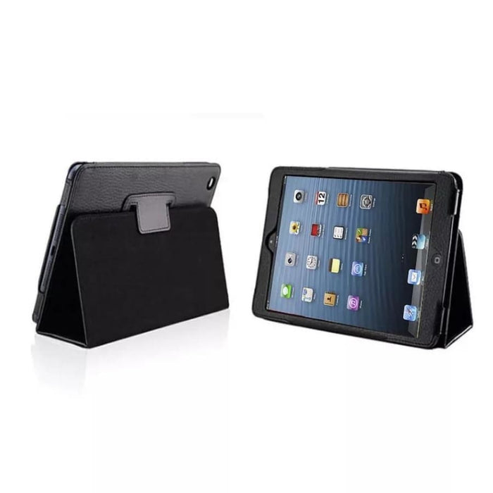 Black synthetic full-body cover for iPad 2, 3, and 4, 9.7-inch tablet accessory by 9eight5, showing protective case with precise cutouts.