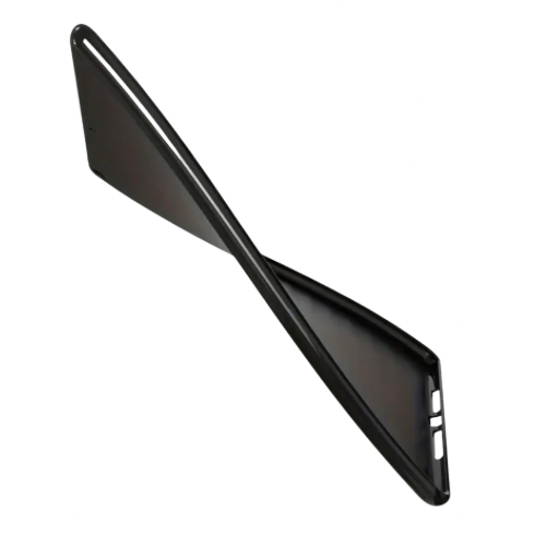 Gloss black full-body cover for iPad 7th to 9th generation 10.2-inch by 9eight5, showing front and back protection.