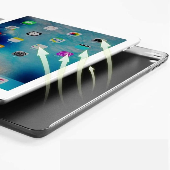 Rose full-body cover for iPad 7th, 8th, 9th generation 10.2-inch by 9eight5, showing protective case with precise cutouts.