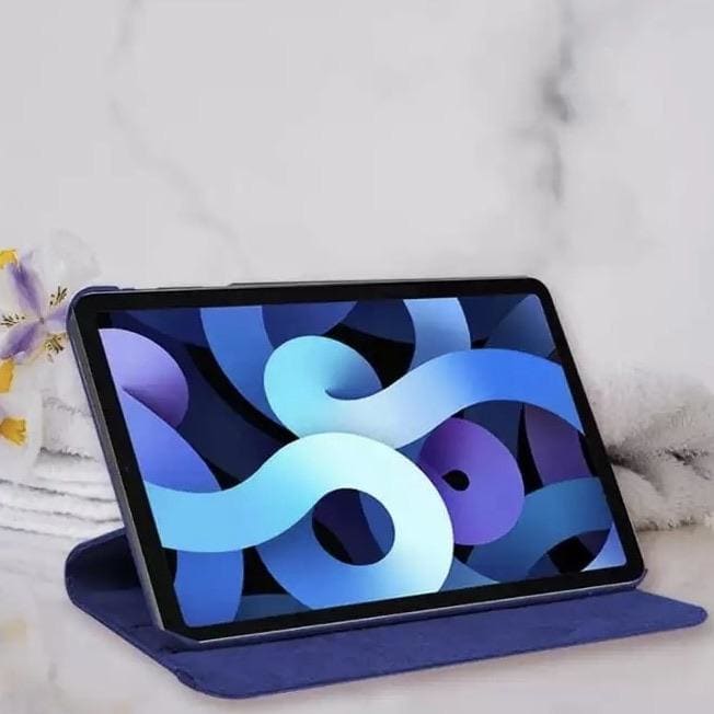 Navy full body cover for iPad Air 4th and 5th generation, 10.9-inch, by 9eight5, showing protective case front and back.