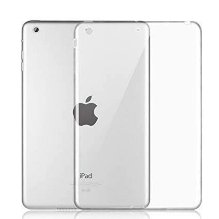 Clear full-body cover for iPad Mini 1, 2, and 3 by 9eight5, showing a slim protective case on a tablet.