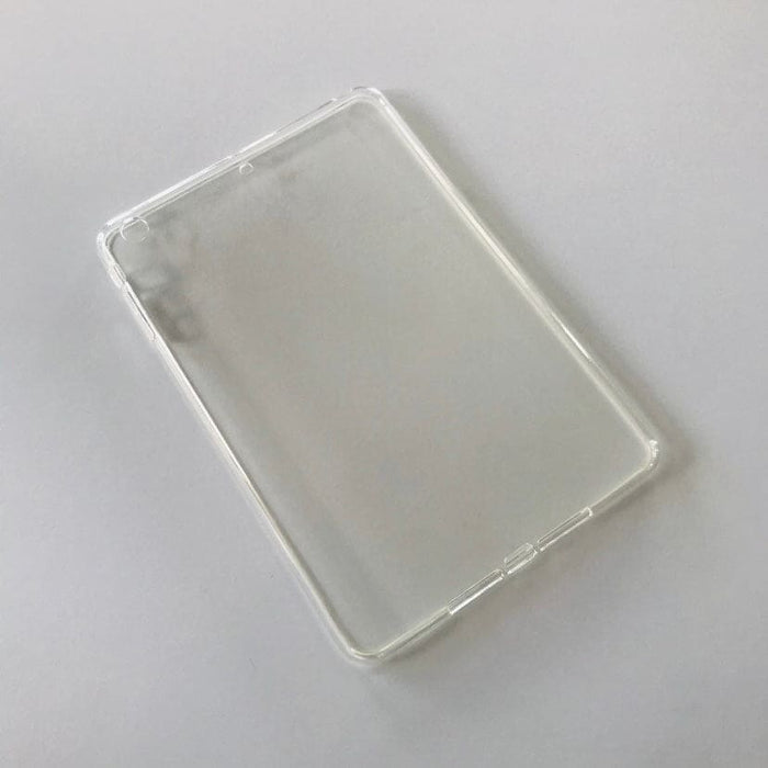 Clear full-body cover for iPad mini 1, 2, and 3 by 9eight5, showing the slim, protective case fitting the tablet.