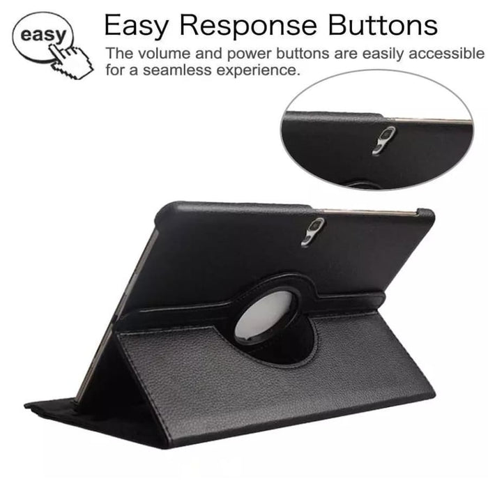 Black full-body cover for Samsung Galaxy Tab S 10.5” (2014) T800/T805, made by 9eight5, protecting the tablet with a sleek design.