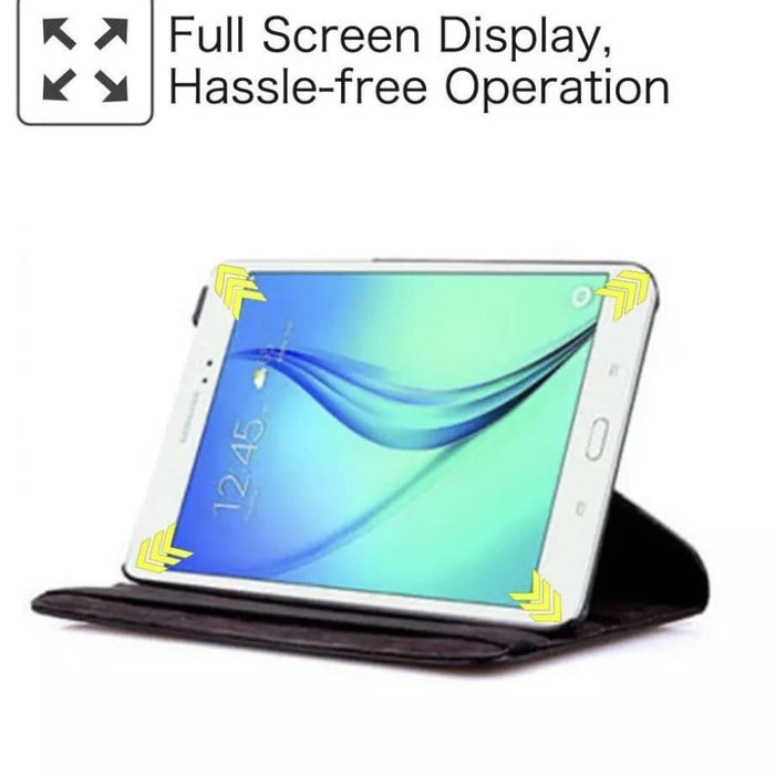 Black full-body cover for Samsung Galaxy Tab S 10.5” (2014) T800/T805 tablet, by 9eight5, protects the device with a sleek design.