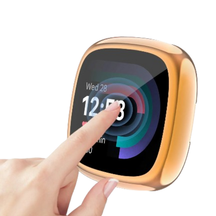 Habicare full cover TWS watch case designed for Fitbit Versa 3, providing protection and a sleek fit.