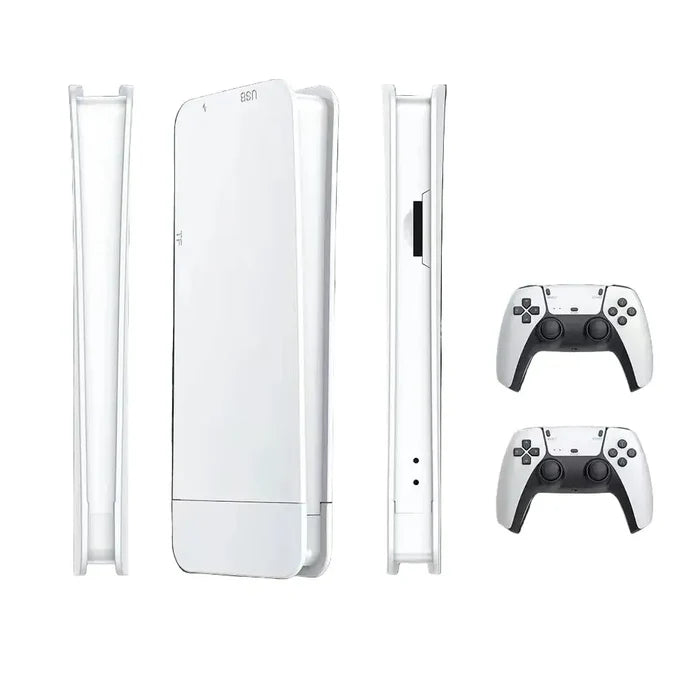 Mini TV handheld game stick console by 9eight5 from Habicare, featuring a compact design with colorful game controls.