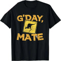 Habicare G’day Mate Kangaroo T-Shirt in size S, casual short sleeve shirt featuring a kangaroo graphic on front, breathable cotton fabric.