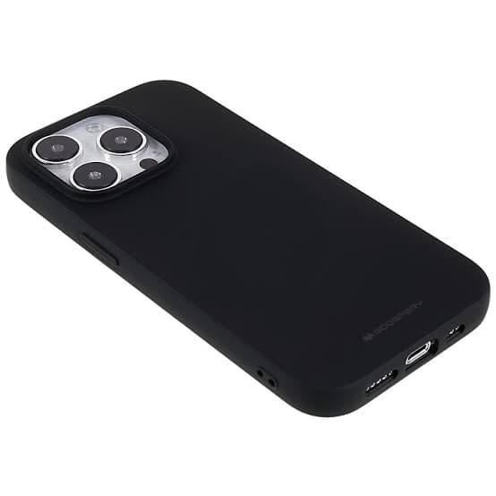 Black Goospery phone case for iPhone 14 Pro Max (6.7-inch) by 9eight5, with a sleek protective design for the smartphone.