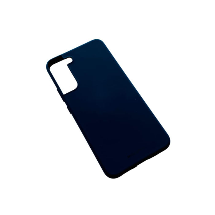 Black Goospery phone case for Samsung Galaxy S22 Plus by 9eight5, showing front and back view with textured design.