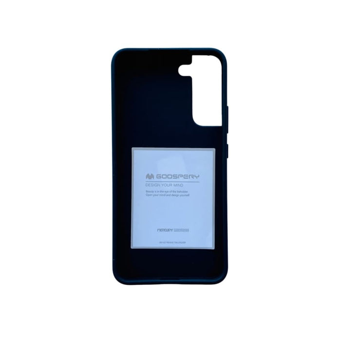 Black Goospery phone case for Samsung Galaxy S22 Plus by 9eight5, showing the durable protective cover with textured finish.