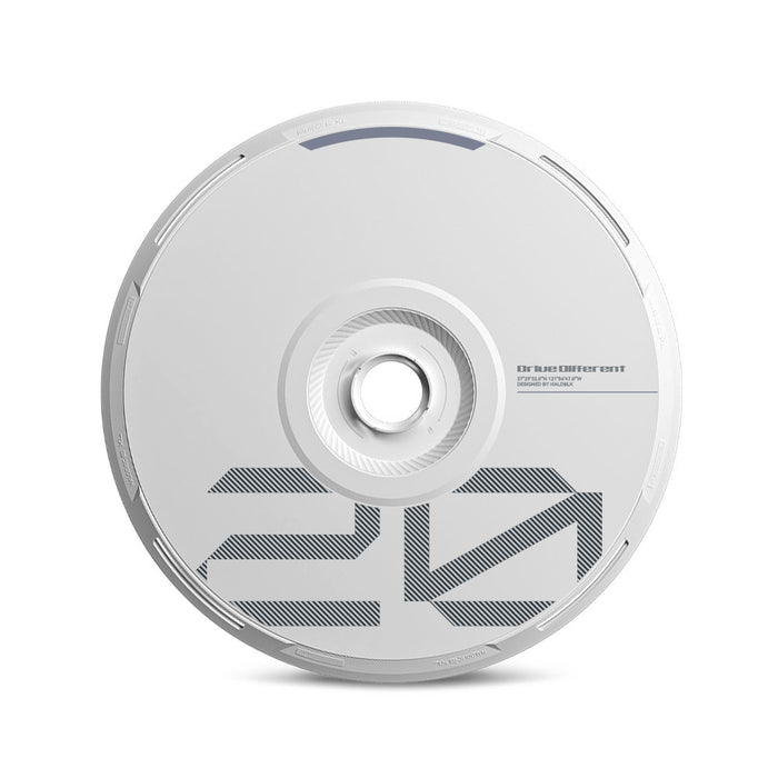 HALODISC 2 Replacement Wheel Covers for Tesla | Custom Number - White