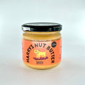 Jar of Harry's Nut Butter with a pink label on a white background