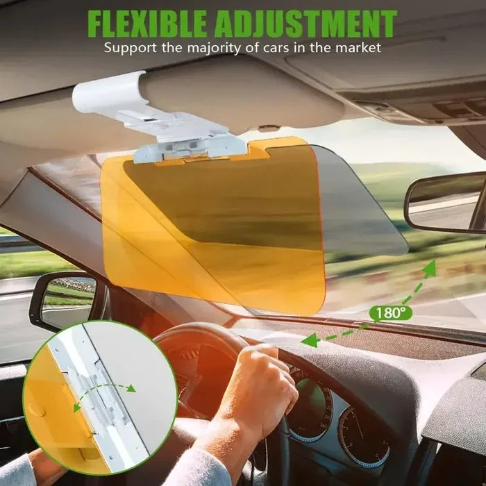 HBC Habicare HD anti-glare car sun visor for day and night driving, providing sunlight protection and glare reduction
