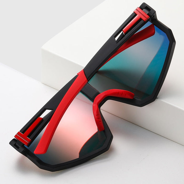 Sport sunglasses with HD polarized lenses, anti-blue ray, hydrophobic coating in four colors, by dealonline.co.nz