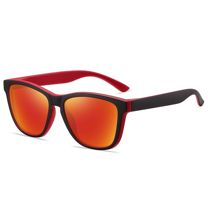 Sport sunglasses with HD polarized lenses, anti-blue ray coating, hydrophobic finish in four colors by dealonline.co.nz.