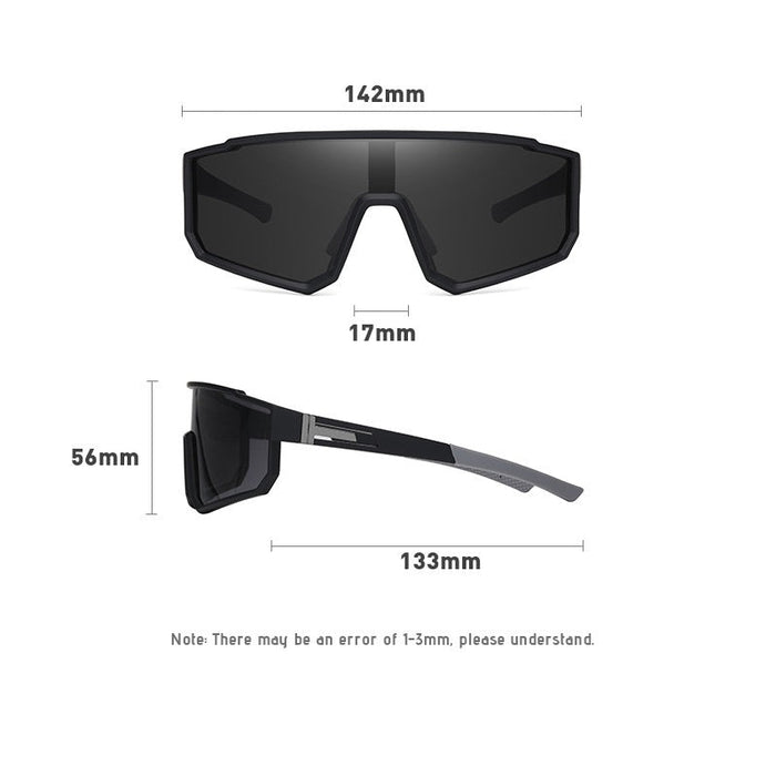 Sport sunglasses with HD polarized lenses, anti-blue ray, hydrophobic coating in four colors, by dealonline.co.nz