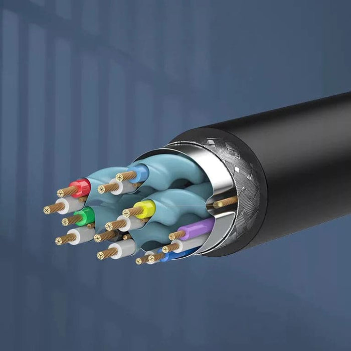9eight5 HDMI computer and TV cable, 2-meter length, electronic accessory with gold-plated connectors and flexible black cable.