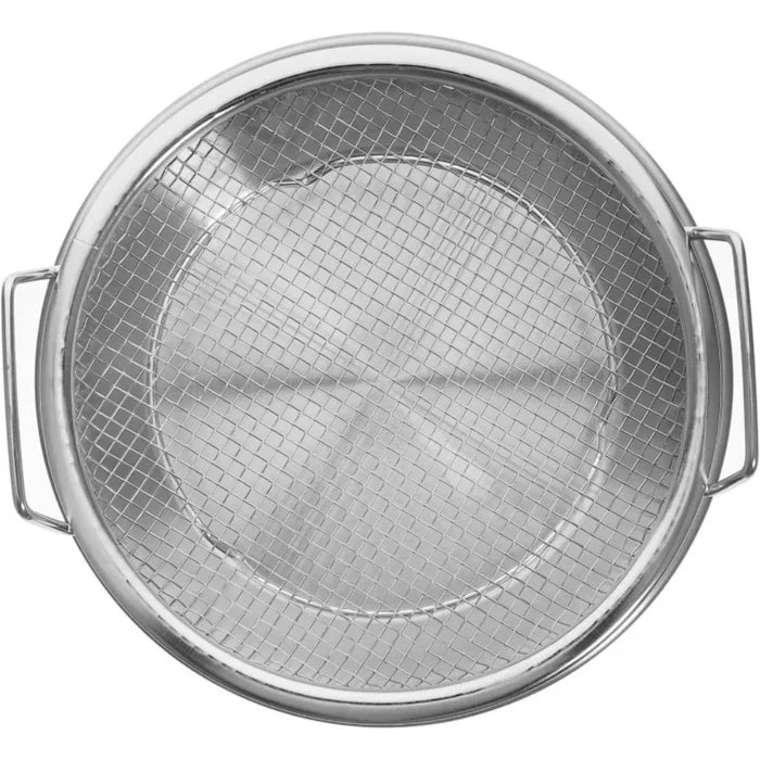 Heavy duty frying rack with tray for cooking, stainless steel cooking accessory by ShopHub NZ, ideal for frying and roasting.