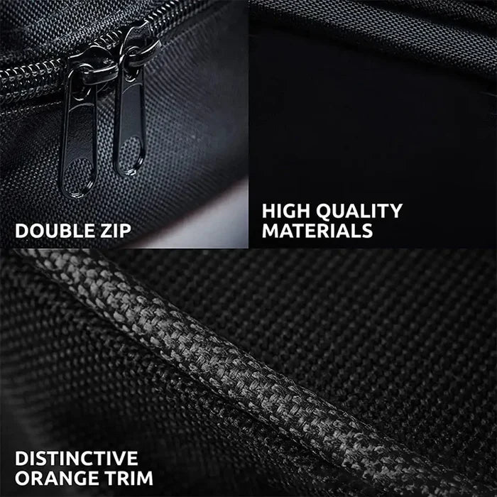 Heavy Duty RV and Caravan Cable Storage Bag by Habicare, durable black storage solution for electrical cords and accessories.