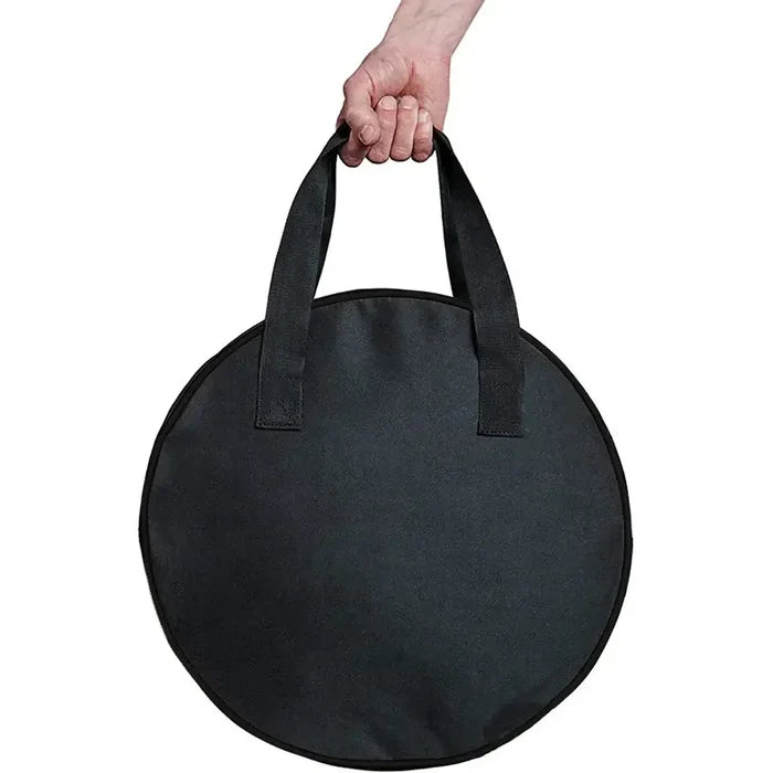 Habicare Heavy Duty RV and Caravan Cable Storage Bag, HBC model, durable black fabric with zipper closure for organized cable storage.