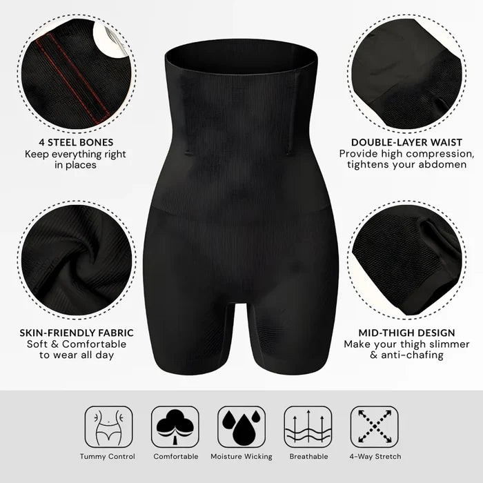 High Waist Tummy Shaper Shorts
