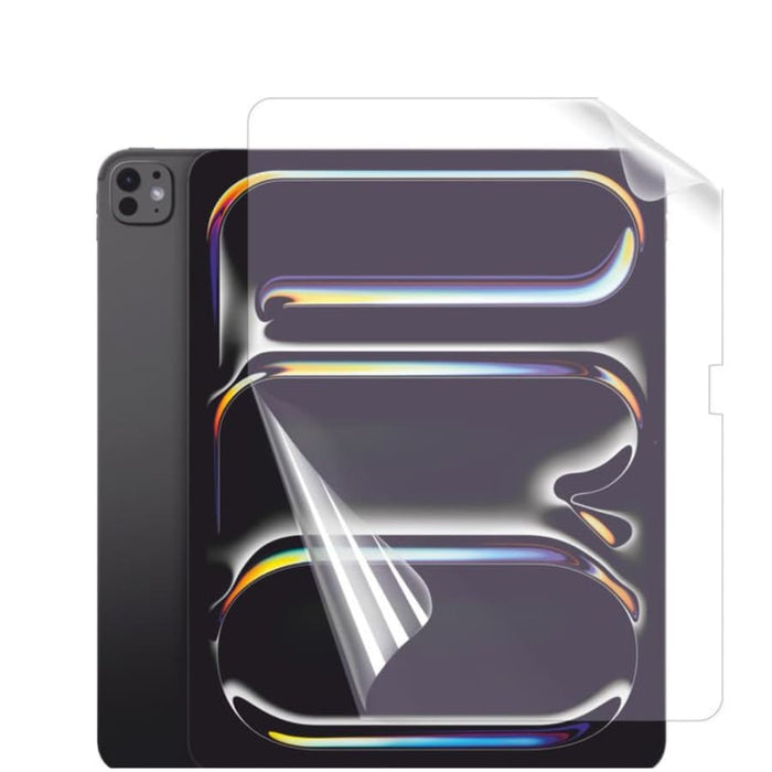 Hydrogel screen protectors for iPad Pro 11-inch (2018), pack of 2, by 9eight5, showing clear, flexible screen protection.