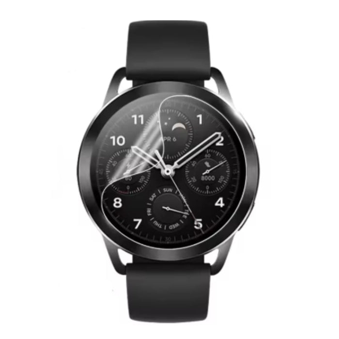 Hydrogel screen protector for Xiaomi Watch S1, transparent watch case protects screen, pack of 6, That Watch Shop product.