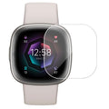 Hydrogel screen protectors for Fitbit Sense 2 smartwatch, pack of 6, clear watch screen protection from That Watch Shop.