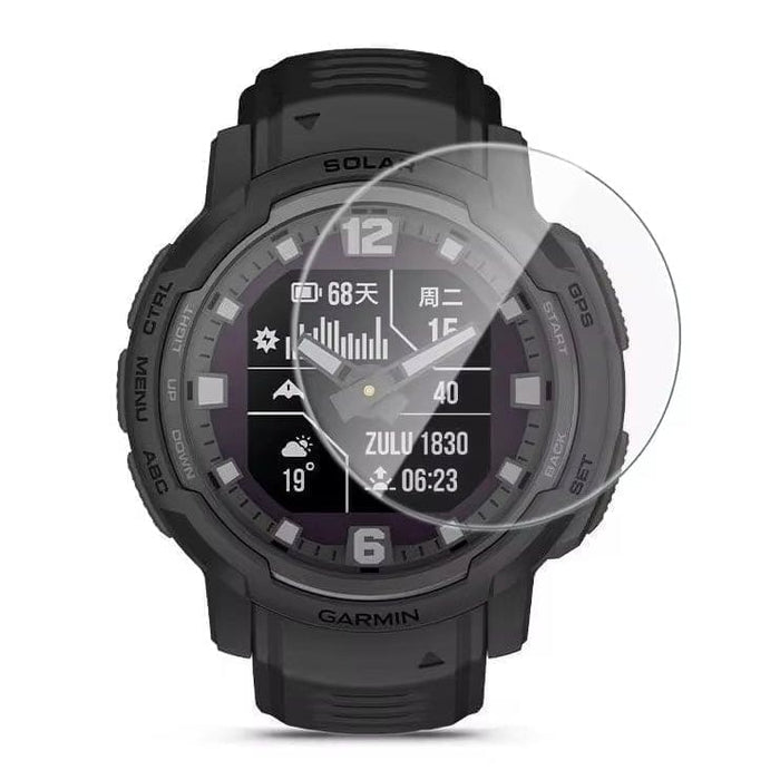 Hydrogel screen protectors for Garmin Instinct Crossover watch, pack of 6, black, durable watch screen protector from That Watch Shop